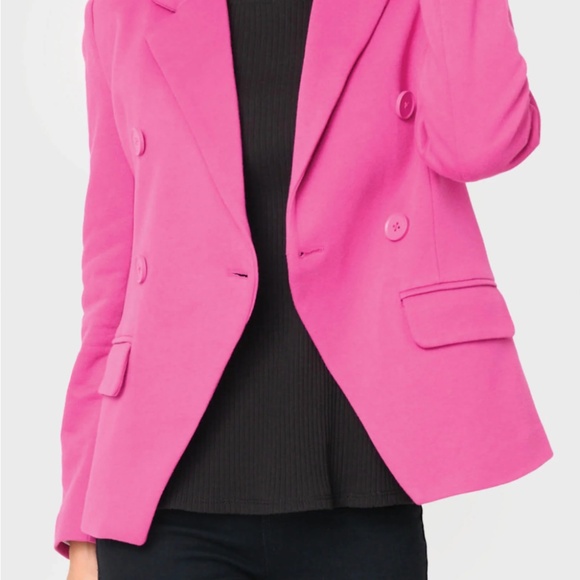 NWT Gibson Look Neon Berry Blazer Size Medium - Picture 7 of 7